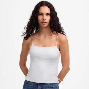 NWT Madewell Squareneck Tank Top in White Size S